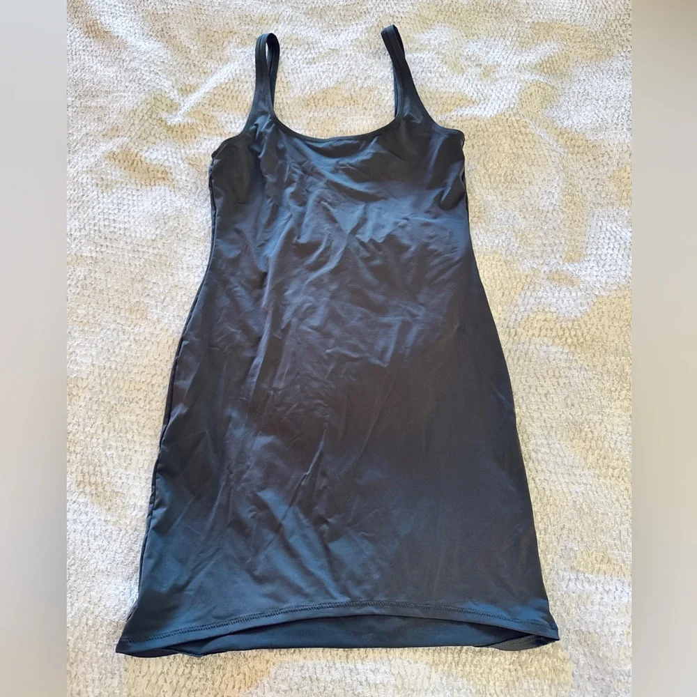 Skims swim one piece bodycon blue dress. Wear out or during the day.